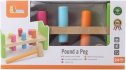 Houten hamerspel voor kinderen 24m+