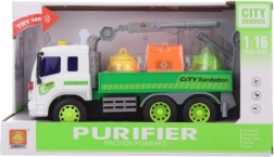 Auto met batterijcontainers en geluiden en lichten voor kinderen