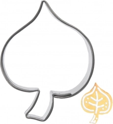 RVS koekjesuitsteker blad 4 cm