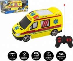 RC-ambulance met 27 MHz afstandsbediening, 20 cm, met licht