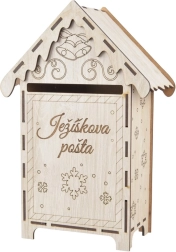 Houten brievenbus voor het Kerstkind
