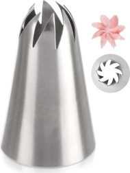 Stalen banketbakkerspuitmond bloem