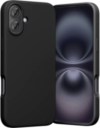 Silikonen hoesje Vention voor iPhone 16 Plus met MagSafe, zwart