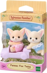 Sylvanian Families woestijnvos-tweeling met wagen