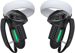 Hoes met grip en batterij-opening voor Meta Quest 2 van Kiwi Design, zwart