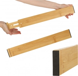 Bamboe verstelbare lade-organizer