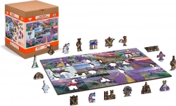 Houten puzzel Lavendel Frankrijk 2-in-1