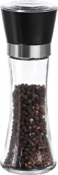 Glazen handmolen voor zout en peper 18,5 cm