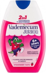 Vademecum Junior 2-in-1 aardbei kindertandpasta en mondwater 75 ml