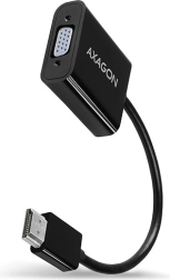 AXAGON HDMI-naar-VGA adapter met audio en microUSB-voeding