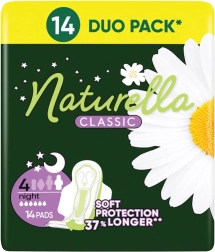 Naturella Classic maandverband Night met vleugels 14 stuks