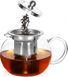 Glazen theepot met roestvrijstalen infuser 800 ml