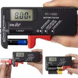 Digitale batterijentester met LCD‑display