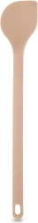 Beige siliconen keuklepel 28 cm
