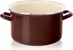 Geëmailleerde pan bruin 26 cm, 6,5 l