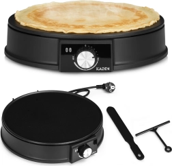 Elektrische crêpe-/pannenkoekenmaker 1200 W KADEN met antiaanbaklaag 30 cm
