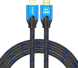 hdmi kabel 2.1 3 m 8k blauw-zwart met vergulde connectoren