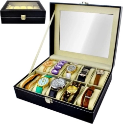 Organizer voor 10 horloges of sieraden