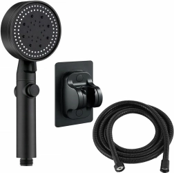 Zwarte doucheset AG894A - 3 stuks