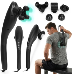 Handheld vibrerende massageapparaat 20 W met 5 verwisselbare koppen ModernHome