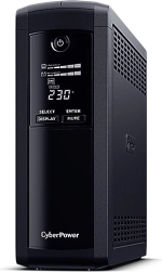 Noodstroomvoorziening UPS CYBERPOWER VP1600ELCD-FR 1600 VA / 960 W met LCD en AVR, 5x FR