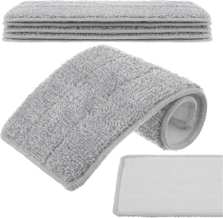 Reservehoes van microvezel voor Ruhhy vlakmop 33 × 12 cm, 5 stuks