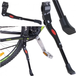 Fietsstandaard met achteraan verstelbare steun