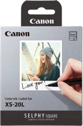 Canon Selphy Square XS-20L kleurinkt en zelfklevende labels (20 afdrukken)