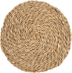 Natuurlijke ronde placemat 35 cm