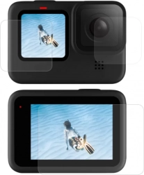 Gehard glas Telesin voor GOPRO HERO 9/10/11/12 – set voor displays en lens