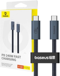 USB‑C-kabel BASEUS Flash 240 W, 1 m, gevlochten, 40 Gbps