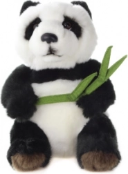 Pluche panda met bamboe 18 cm
