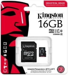 Industriële microSD-geheugenkaart 16 GB CL10 UHS‑I Kingston
