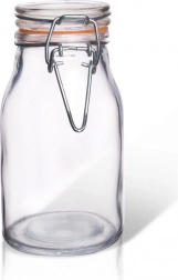 Glazen weckpot met clip 200 ml