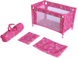 Reiswieg voor poppen met tas