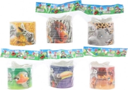 Veer met safari-dieren, plastic speelgoed voor kinderen