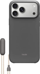 Hoesje met polsband en standaard BEATS Kickstand voor iPhone 17 Pro Max, compatibel met MagSafe, saffiergrijs