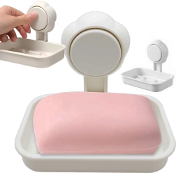 Wandmontage zeepbakje met zuignap