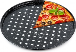 Geperforeerde granieten pizzavorm 28 cm