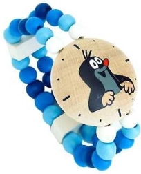 Meisjes houten horloge met de mol blauw