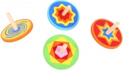 Houten gekleurde tol Bigjigs Toys