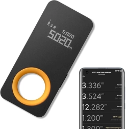 Slimme laserafstandsmeter Hoto met Bluetooth en OLED‑display 30 m
