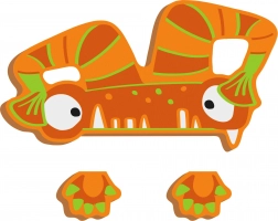 Kleine monsters ABC Decoratie