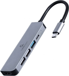Multifunctionele USB‑C-adapter 5-in-1 met PD, HDMI en USB-poorten