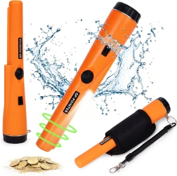 Waterdichte handmatige pinpointer metaal detector met LED-zaklamp en hoes