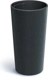 Bloempot Lamia Slim Eco Wood antraciet