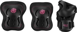 Set beschermers voor skates en step NILS Extreme H320 Fly roze – XL