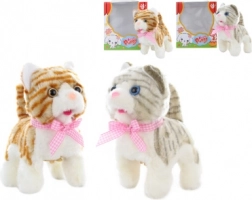 Lopende pluchen kat met geluid