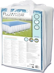 Zonne-afdekzeil 703 × 366 cm voor framezwembaden BESTWAY