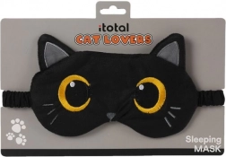 Slaapmasker met zwarte kat
